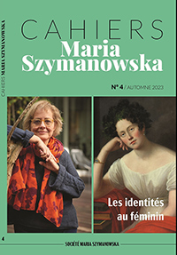 Cahiers Maria Szymanoska